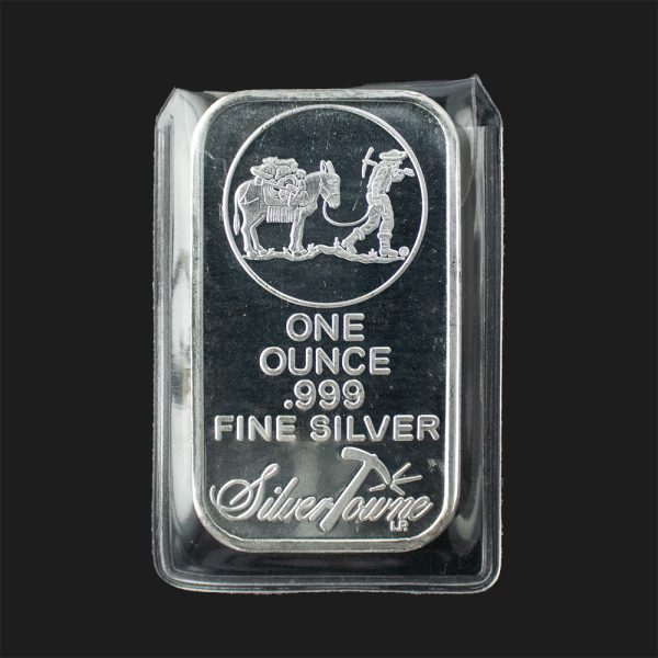 Prospector Design Bar! Silver NEW .999 1 Troy Ounce