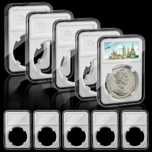 10 Coin Slab Display Holders 38 mm For Morgan / Peace / Ike Silver Dollar or other 38 mm coins.