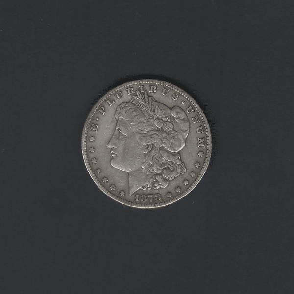1878 $1 Morgan Silver Dollar AU58 Coin