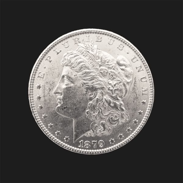 1879 $1 Morgan Silver Dollar MS63 / BU Coin