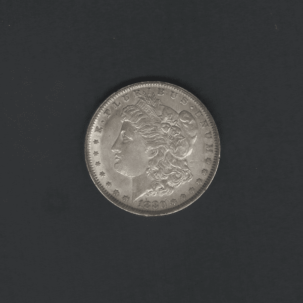 1880 $1 Morgan Silver Dollar AU50 Coin