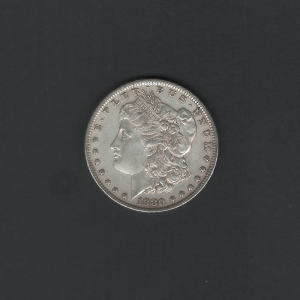 1880 $1 Morgan Silver Dollar AU58 Coin