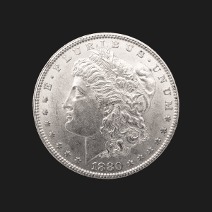 1880 $1 Morgan Silver Dollar MS63 / BU Coin