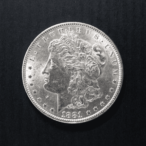 1881 $1 Morgan Silver Dollar MS63 / BU Coin