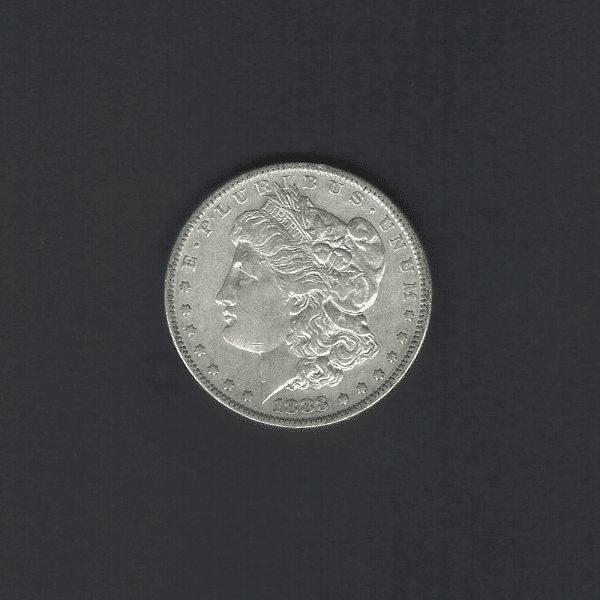 1883 Morgan Silver Dollar AU55 Coin