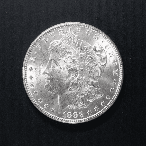 1883 Morgan Silver Dollar MS64 / BU Coin