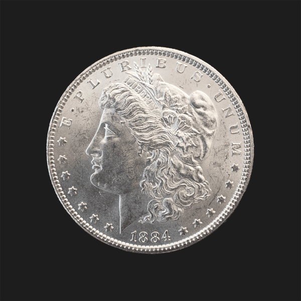 1884 $1 Morgan Silver Dollar MS65 / BU Coin