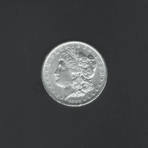 1884 O $1 Morgan Silver Dollar MS60 / BU Coin