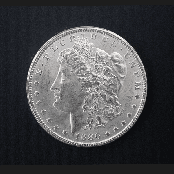 1886 $1 Morgan Silver Dollar MS65 / BU Coin