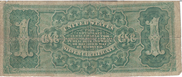 1886 $1 Silver Certificate Martha Washington Note