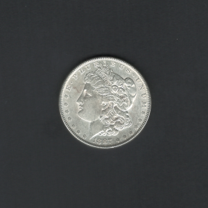 1887 $1 Morgan Silver Dollar AU58 Coin
