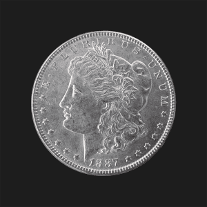 1887 $1 Morgan Silver Dollar MS63 / BU Coin
