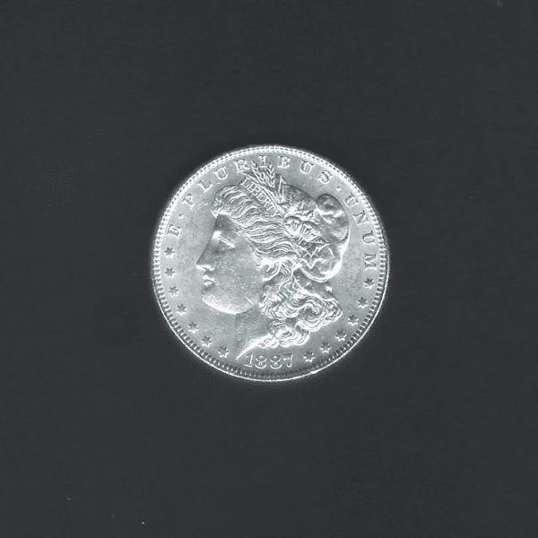1887 $1 Morgan Silver Dollar MS64 / BU Coin