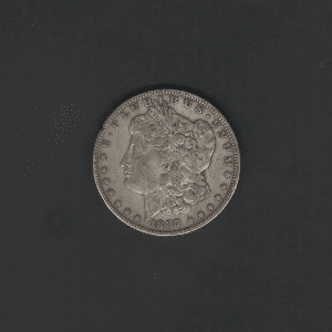 1887 $1 Morgan Silver Dollar VF20 Coin