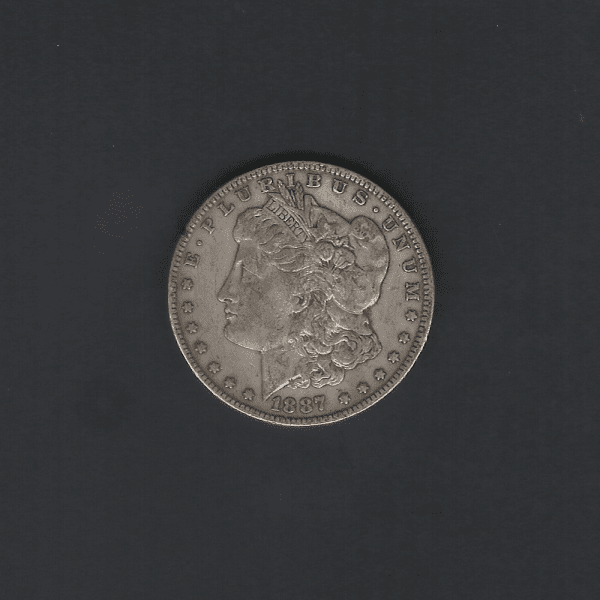 1887 $1 Morgan Silver Dollar VF20 Coin
