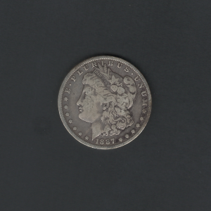 1887 $1 Morgan Silver Dollar XF40 Coin