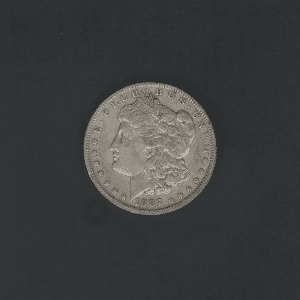 1887 O $1 Morgan Silver Dollar AU50 Coin