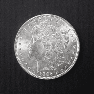 1888 $1 Morgan Silver Dollar MS64 / BU Coin