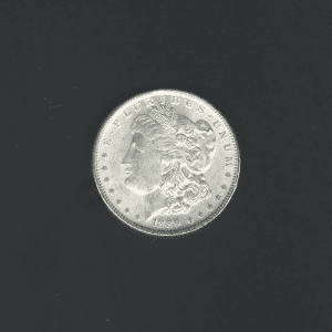 1889 $1 Morgan Silver Dollar MS63 / BU Coin