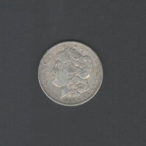 1890 $1 Morgan Silver Dollar Fine Coin