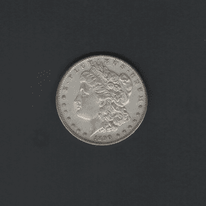 1890 S $1 Morgan Silver Dollar AU55 Coin