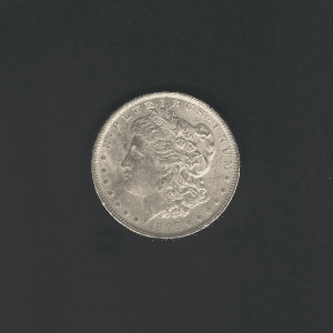 1896 $1 Morgan Silver Dollar MS60 / UNC Coin