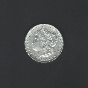 1896 $1 Morgan Silver Dollar MS64 / BU Coin