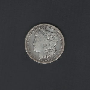 1897 S $1 Morgan Silver Dollar Fine Coin