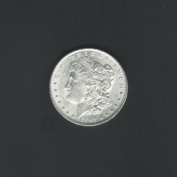 1898 $1 Morgan Silver Dollar MS66 / BU Coin