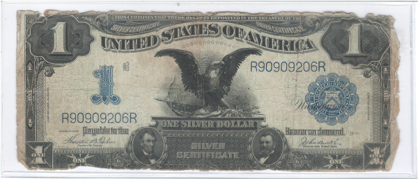 1899 $1 Silver Certificate United States AG Black Eagle Note