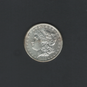 1900 $1 Morgan Silver Dollar AU58 Coin