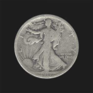 1917 D $0.50 Walking Liberty Half Dollar AG Coin