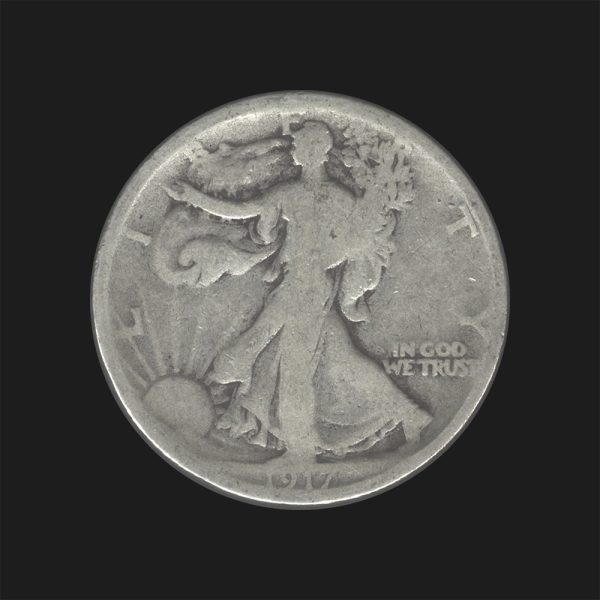 1917 D $0.50 Walking Liberty Half Dollar AG Coin