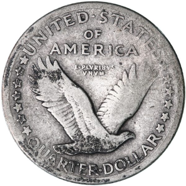 1917 Type 1 Standing Liberty Quarter Dollar F12 Coin