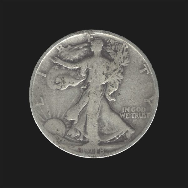 1918 S $0.50 Walking Liberty Half Dollar VG10 Coin