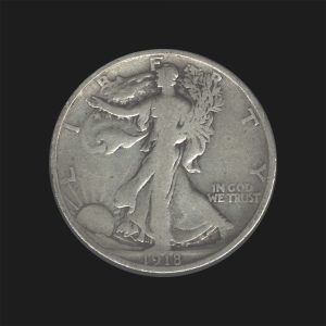 1918 S $0.50 Walking Liberty Half Dollar G Coin
