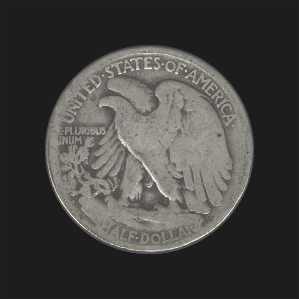 1920 D $0.50 Walking Liberty Half Dollar AG Coin