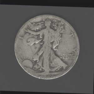 1920 D $0.50 Walking Liberty Half Dollar AG Coin