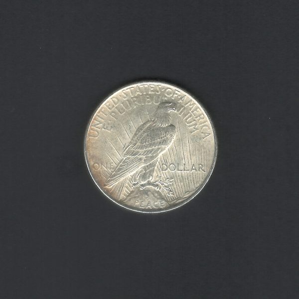 1922 $1 Peace Dollar Silver AU50 Coin