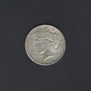 1922 D $1 Peace Dollar Silver AU50 Coin