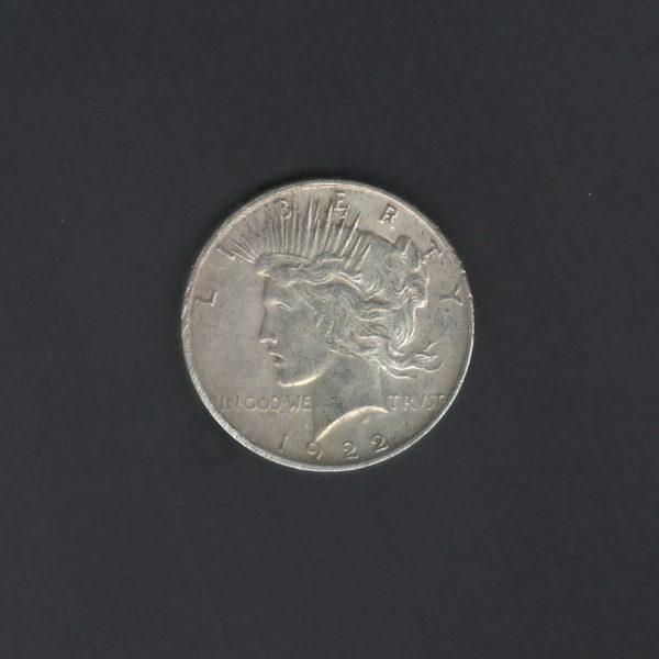 1922 D $1 Peace Dollar Silver AU50 Coin