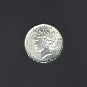 1922 $1 Peace Dollar Silver MS66 / BU Coin