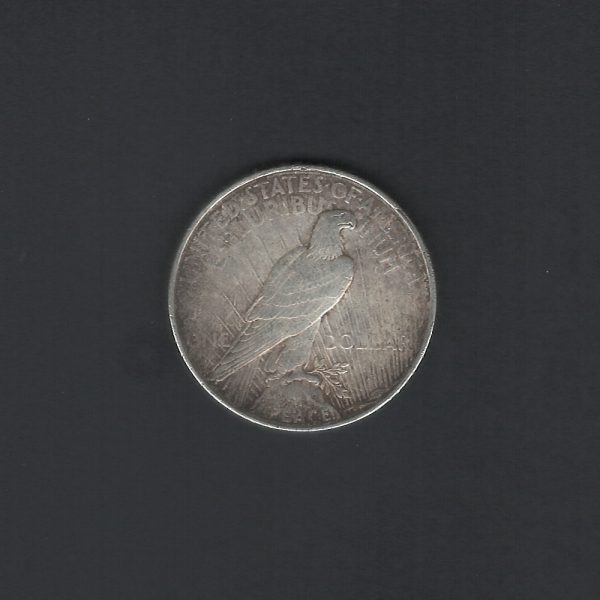 1923 D $1 Peace Dollar Silver AU53 Coin