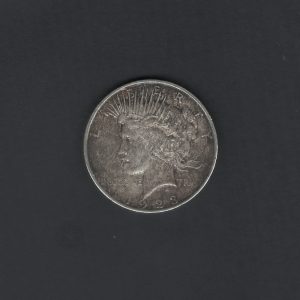 1923 D $1 Peace Dollar Silver AU53 Coin