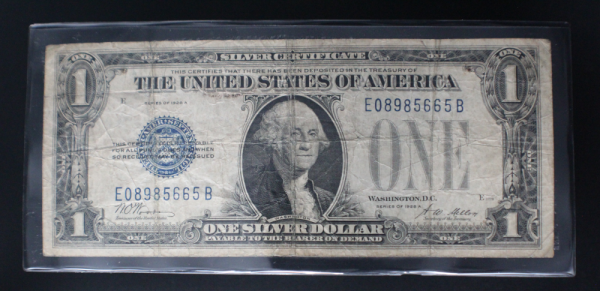 1928 A $1 Silver Certificate VG G. Washington Note