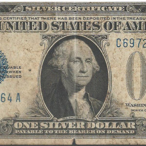 1928 $1 Silver Certificate G G. Washington Note