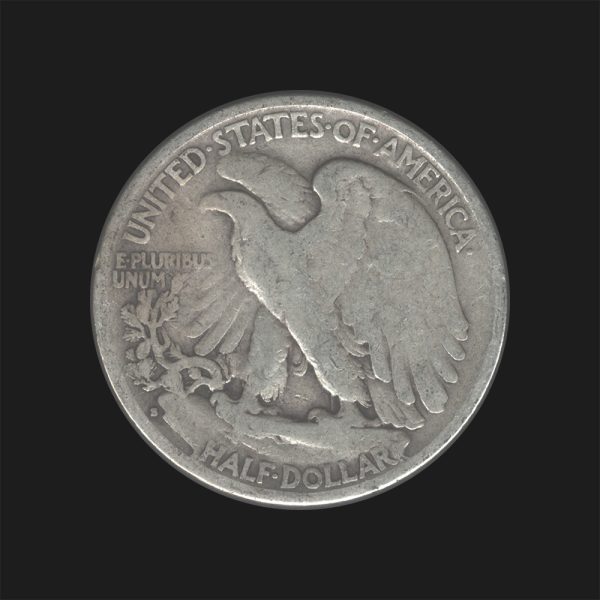 1929 S $0.50 Walking Liberty Half Dollar G Coin