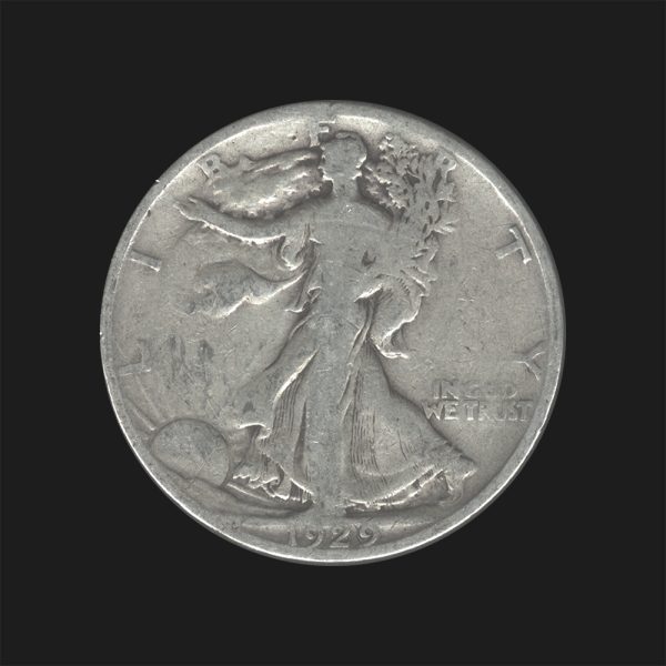 1929 S $0.50 Walking Liberty Half Dollar G Coin