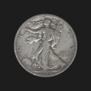 1929 S $0.50 Walking Liberty Half Dollar VG Coin