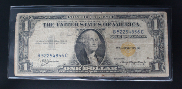 1935 A $1 North Africa Silver Certificate Fine G. Washington Note